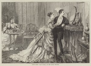 Scène de Lady Flora, au Court Theatre - David Henry Friston