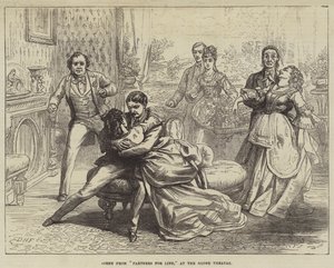 Scène de Partners for Life, au Globe Theatre - David Henry Friston