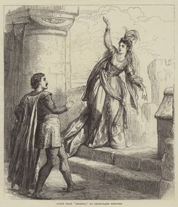 Scène de Rebecca, au théâtre Drury-Lane - David Henry Friston