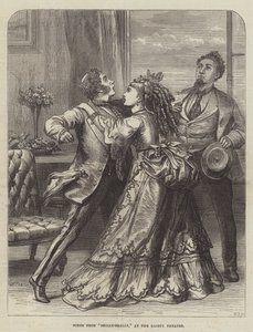 Scène de Shilly-Shally, au théâtre Gaiety - David Henry Friston