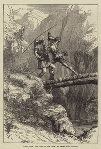 Scène de La Dame du Lac, au Théâtre de Drury Lane