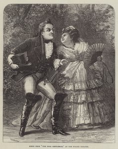 Scène de The Poor Gentleman, au Strand Theatre - David Henry Friston