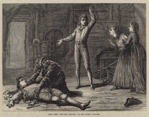 Scène de Les Deux Orphelines, au Théâtre Olympique - David Henry Friston