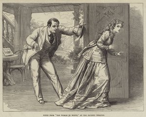 Scène de La Femme en blanc, au Théâtre Olympique - David Henry Friston