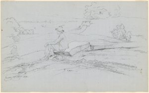 Étude pour "Montagnes Blanches de North Conway, New Hampshire" (recto) - David Johnson