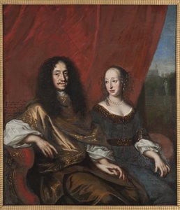 Gustave Adolphe de Mecklembourg Gustrow et Madeleine Sibylle de Holstein Gottorp - David Klöcker Ehrenstrahl