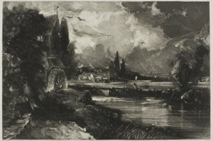Un moulin, du paysage anglais - David Lucas