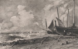 Une plage, 1830 - David Lucas