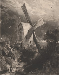 Moulin près de Brighton, 1829 - David Lucas