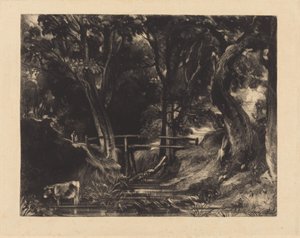 Un vallon, parc de Helmingham, Suffolk - David Lucas after John Constable