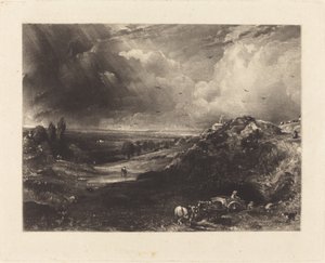 Une lande - David Lucas after John Constable