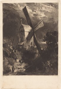 Moulin près de Brighton - David Lucas after John Constable