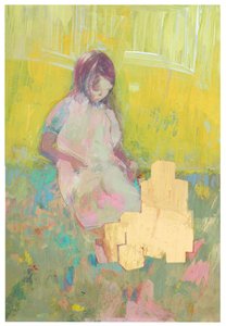 Fille et blocs de construction, 2016 - David McConochie