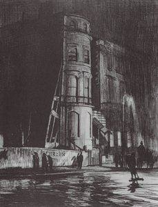 Londres : Piccadilly-Nuit, Le Savile Club - David Muirhead (after) Bone