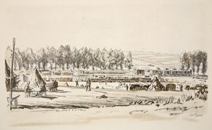 Un terminus ferroviaire, illustration de 