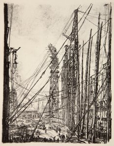 Un chantier naval, illustration de 