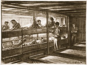 Sur un navire-hôpital, illustration de 