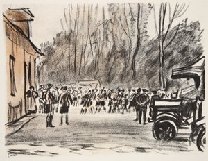 Joueurs de cornemuse écossais, illustration de 