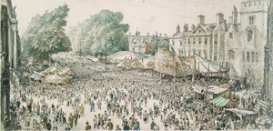 Foire de Saint-Gilles, depuis une fenêtre de l