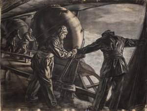 Étude pour la pose de mines en hiver au large de l