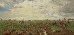 Travailleurs des champs, Hollande, années 1880