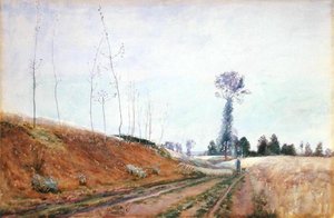 Pâturage en bord de route en Picardie, c.1887 - David Murray
