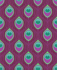 Peacock Magenta, 2019 (technique mixte numérique)