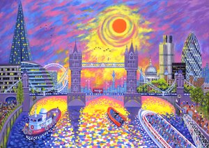 Coucher de soleil : piscine de Londres, 2013