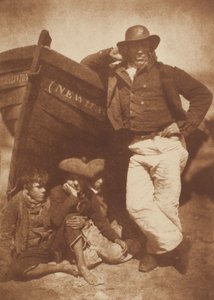 James Linton et trois garçons, Newhaven - David Octavius Hill