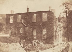 Chapelle de Lady Glenorchy pendant la démolition, sur le site de la gare de Waverley - David Octavius Hill and Robert Adamson