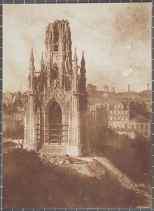 Monument Scott, Édimbourg, pendant la construction, 1840-44 - David Octavius Hill and Robert Adamson