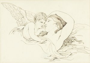 Vénus allongée avec Cupidon - David Pièrre Giottino Humbert de Superville