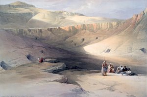 Entrée des tombes des rois de Thèbes, Bab-el-Malouk, 19ème siècle - David Roberts, Louis Haghe