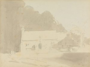 Une église de campagne - David Roberts