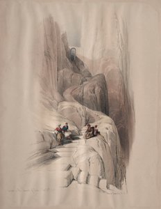 Ascension au sommet du Sinaï - David Roberts