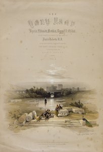 Baalbec depuis la fontaine, 7 mai 1839, page de titre du Volume II de 