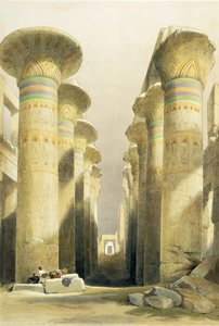 Avenue centrale de la grande salle des colonnes, Karnak, d