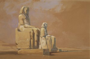 Colosses, Thèbes, 1838