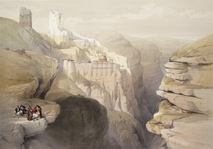 Couvent de St. Saba, 4 avril 1839, planche 51 du Volume II de 