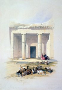 Entrée de la grotte de Beni Hassan, 19e siècle - David Roberts