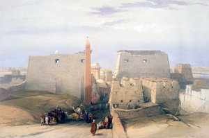 Grande entrée du temple de Louxor, 19ème siècle - David Roberts