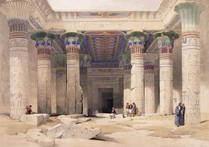 Grand portique du temple de Philae - Nubie - David Roberts