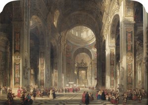 Intérieur de Saint-Pierre, Rome, 1862 - David Roberts