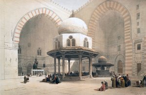 Intérieur de la mosquée du Sultan al-Ghuri, Le Caire, Égypte, 19ème siècle - David Roberts