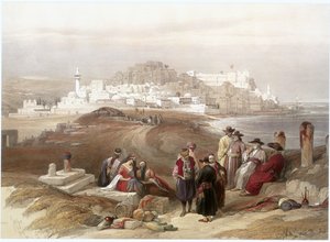 Jaffa vue du nord (gravure) - David Roberts