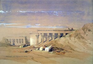 Vue latérale du temple appelé Typhonaeum à Dendera, Égypte, 19ème siècle - David Roberts
