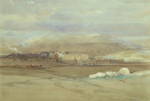 Medinet Habou, Thèbes - David Roberts
