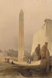 Obélisque à Louxor, de "Égypte et Nubie", Vol.1
