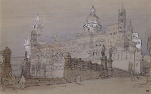 Cathédrale de Palerme, 1854 - David Roberts