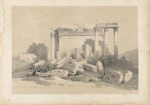 Ruines du portique oriental du temple de Baalbec